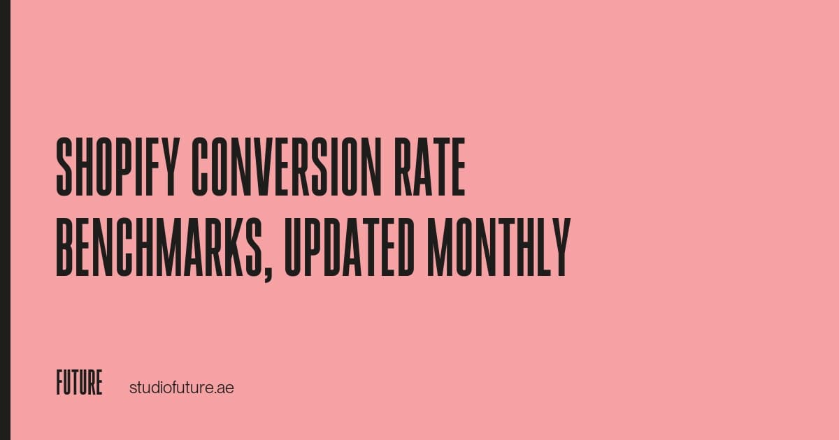 Shopify Conversion Rate Benchmarks, Updated Monthly article thumbnail